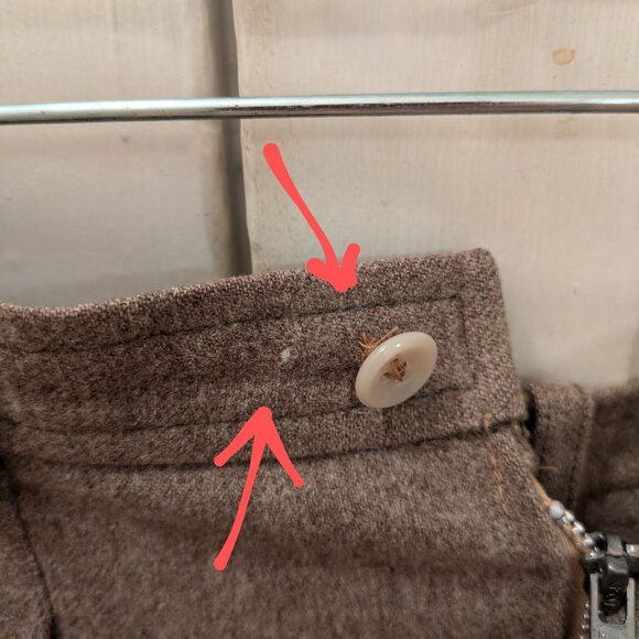 Vintage Yves Saint Laurent Pleated, Cropped, High-waisted Wide Leg Trousers - Picture 8 of 8